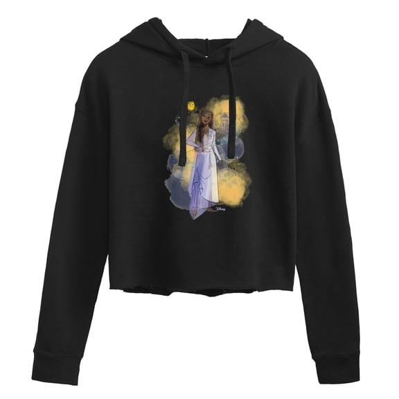 Disney Wish - Asha And Star - Juniors Cropped Pullover Hoodie