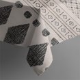 thumbnail image 5 of Boho Black and White Tribal Ethnic Pattern Square Tablecloth,Waterproof Square Table Cover,Wipeable Spillproof Washable Table Cover for Home Kitchen Party Decor 52"x52"(132x132cm), 5 of 6