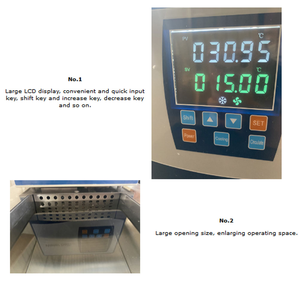 PreAsion 6L -20℃-100℃ Low Temperature Cooling Liquid Circulator with 110V Converter