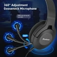 thumbnail image 2 of 2 Pack Casque de Jeu Acoustique Filaire Fermé avec Microphone Anti-Bruit Bandeau Réglable & Microphone Réglable Contrôle du Volume, 2 of 10