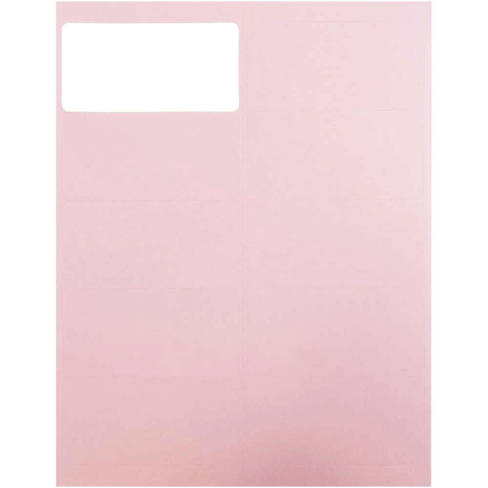 JAM Paper Shipping Address Labels, 2 x 4, Baby Pink Pastel, 120 per Pack