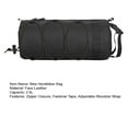 thumbnail image 7 of Tnobhg Bike Handlebar Bag with Shoulder Strap Zipper Closure Fastener Tape Front Bicycle Pouch Mountain Road Bike Faux Leather Bag Cycling Accessories, 7 of 7