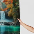 thumbnail image 3 of Shangniulu Shower Curtain for Bathroom with Hooks,Without Odor Polyester Fiber Material,Autumn Waterfall Bathroom Decorative Shower Curtains Water Repellent Washable White, 3 of 7