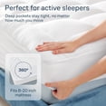 thumbnail image 5 of Niagara Sleep Solution Cloud-Like Twin Mattress Topper - 100% Cotton Top Mattress Pad for Back Pain Relief - Breathable & Naturally Cooling for Hot Sleepers, White, 5 of 8
