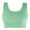 Green, variant on Xfvqtps Sports Bras for Women Wireless Front Button Decoration Standard Strap Padded Solid Color Crop Tank Tops for Yoga Gym Fitness Blue