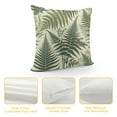 thumbnail image 4 of COMIO Sage Green Leaf Plant Pillow Covers Tropical Fern Herbs Botanical Leaves Floral Decorative Pillow Cases Vintage Cushion Case Farmhouse Home Decor for Couch Sofa Porch Outdoor, 4 of 5