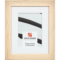 Craig Frames Farmhouse Essentials, 12x18 inch Picture Frame Matted for a 10x13 Photo, Natural Nordic Oak
