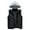 Black, variant on dzxyzu Men's Outdoor Winter Hooded Vest Casual Water-Resistant Puffer Jacket Thicken Vest Outdoor Vest Top Riding Skiing Fishing Puffer Sleeveless Vest Black