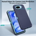 thumbnail image 3 of Asuwish Phone Case Compatible with Google Pixel 9A Hybrid Rugged Shockproof Hard Protective Drop Proof Full Body Heavy Duty Mobile Cell Cover for Pixel9A A9 5G Women Men Blue, 3 of 7