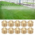 thumbnail image 1 of 10pcs Brass Misting Nozzles Spray Misting Nozzle Mistting Garden Sprinkler Fog Sprinkler Head for Cooling System, 1 of 8