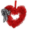 thumbnail image 5 of HAMPPLIES 1Set Red Heart Garland Textile Valentine Day Decor Window Decor 13.76X13.76X1.18in, 5 of 8