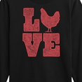 thumbnail image 3 of Instant Message - Love Chicken Long Sleeve Graphic T-Shirt, 3 of 6