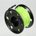 thumbnail image 3 of Soidarity Carrete de buceo de alta resistencia, carrete de dedo, fibra de poliéster de aluminio, línea verde fluorescente, accesorios subacuáticos para Deportes acuáticos Negro Soidarity  OD030928-01B, 3 of 6