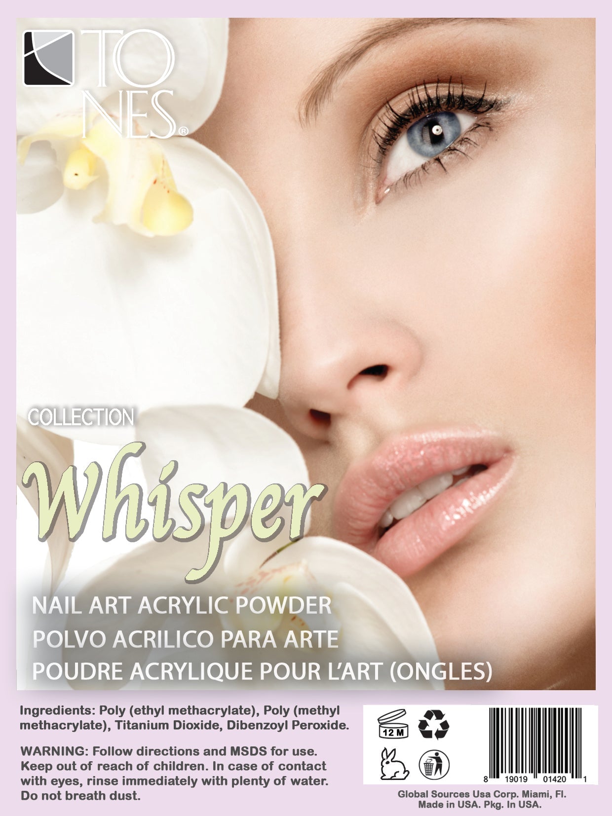 Acrylic Art Powder - 3D Collection-Whisper | Premium Nail Powder for 3D Sculpting | Nail Art | and Designs with Stunning Texture and Finish