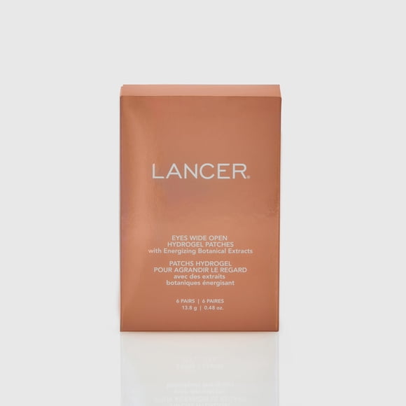 Lancer Patchs Hydrogel pour le Dessous des Yeux Skincare avec Extraits Botaniques Énergisants, Patchs Gel pour le Dessous des Yeux pour la Revitalisation (12 Patchs)