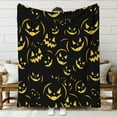 thumbnail image 3 of Blanket Halloween Flannel Blanket C-1X Halloween Blanket Polyester Polyester Blanket, 3 of 6