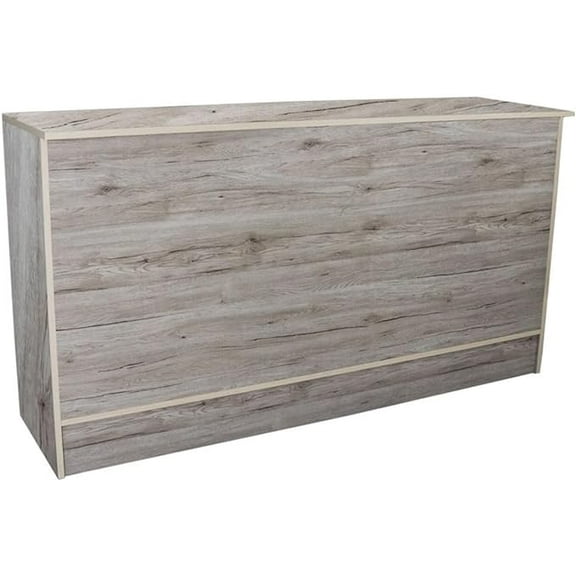 Only Hangers Barnwood Checkout Counter, 6 Feet