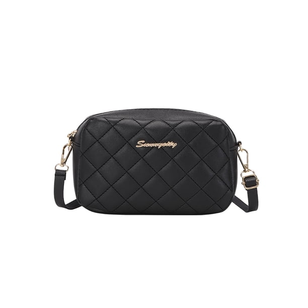 Bolso Cruzado PU Cierre Cuero Mujer Retro Bolsillo Noche Lujo