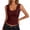 Wine, variant on WHEANG Trendy Womens Summer Tops Slim Fit Bodycon Tank Tops Sleeveless Y2K Tops Comfortable Stretch Tank Tops for Women Adjustable Spaghetti Strap Camisole Color Red Size S