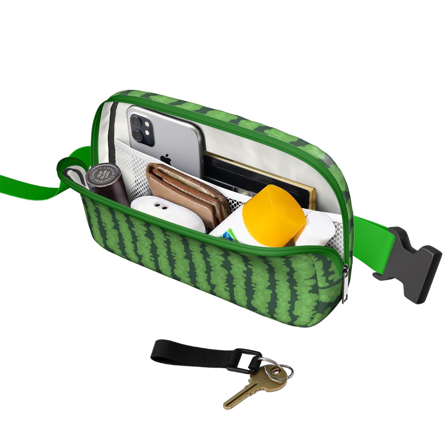 Cute Watermelon Pattern Waist Bag – Summer Fruit Fanny Pack with Aesthetic Tropical Design