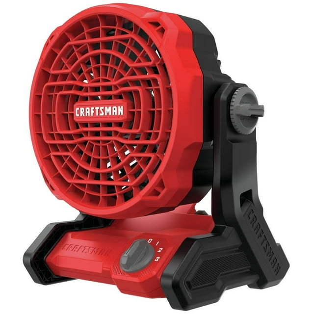 Ventilador inalámbrico CRAFTSMAN 20V MAX* CMCE001B con 3 velocidades rojo