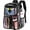 Black, variant on Sanmadrola Large Clear Backpack Heavy Duty Stadium Approved See Through Backpack Waterproof PVC Transparent Backpacks Clear Book Bag with Reinforced Strap for School Work Travel Festival, Purple