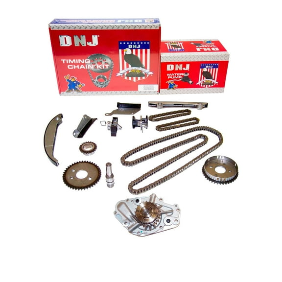 DNJ TK140BWP Timing Chain Kit with Water Pump Fits Cars & Trucks 02-07 Chrysler 2.7L V6 DOHC