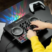 Numark Party Live DJ Controller Set with Lights, Speakers, Mixer for Serato Lite and Algoriddim Djay Pro AI