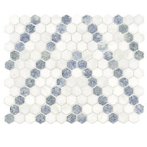 MSI Azula Sazi Sample Polished Marble Mosaic Floor And Wall Tile