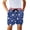 Blue Star, variant on Soft Board Shorts for Summer Vacation Beach Swimming, Drawstring Bed Sheet Beach Shorts, Honduras Flag Grunge Pattern