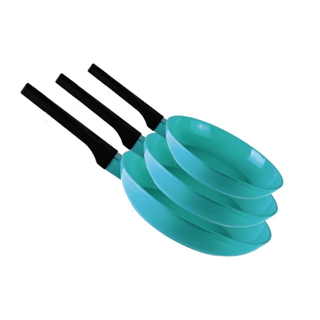 Juego 3pz Sartenes Cooks Master HSM Cerámica Recubrimiento Jade Antiadherente 20 24 28cm HSM Homes Market JC202428