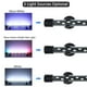 thumbnail image 3 of Luz para pecera Luz LED para acuario Luces sumergibles Luz subacuática Tomshoo Luz, 3 of 6