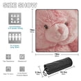 thumbnail image 3 of Pink Cute Bear Beach Blanket Outdoor Picnic Blanket 78"x 78" Waterproof Foldable for Beach Camping Travel Hiking Grass Lawn Park, 3 of 5