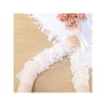 thumbnail image 5 of INSPIRE CHIC Women's Lace Floral Mesh Gloves Female Pearl Bowknot Polka point Wrist Fingerness Length Sleeves for Elegant Bridge Wedding Evening Party White8, 5 of 6