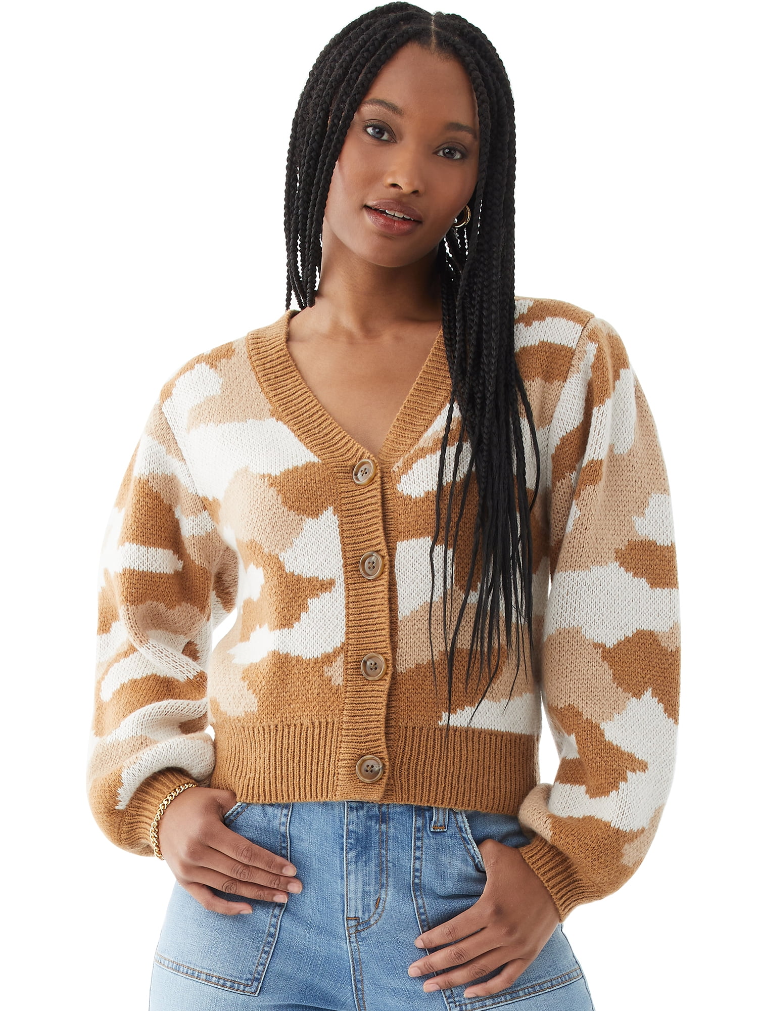women's camouflage cardigans
