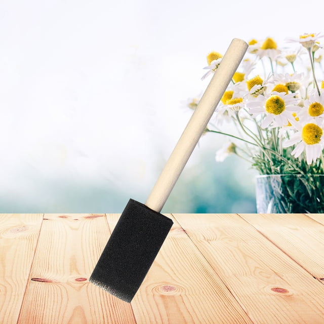 OULII 25Pcs Paint Brush Sponge Wood Absorbent Durable for Kids Art Lessons Diy Class