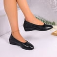 thumbnail image 7 of Bkhluea Women Floral Perforated Wedge Flats Slip On Comfortable Footwear For Office Work Daily Casual Outdoor Activities, 7 of 7