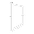 thumbnail image 3 of Espejo Smartdeco Decorativo Rectangular Blanco con Café Claro 56.x67. cm, 3 of 4