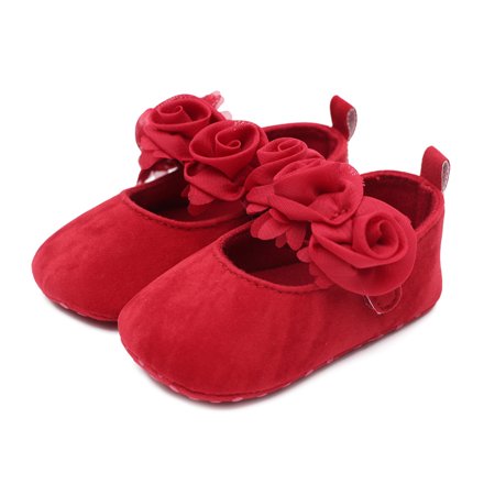 

huanledash Baby Shoes Fall Baby Girls Flower Toddler Shoes Infant Newborn Non-slip Soft Sole Slippers