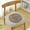Khaki, variant on HongHeng Thin Cotton Chair Cushions for Dining Chair Seat Pads Non-Slip Square Shape Kitchen Chair Seat Mat with Ties