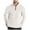 White, variant on hotojiny Men's Quarter Zip up Pullover Winter Warm Long Sleeve Fleece Lined Sweatshirt Sherpa Thermal Sports Golf Shirt