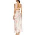 thumbnail image 4 of Sakmal White Summer Dresses for Women Under $10 V-Neck Long Lace Sleeveless Floral Sexy Cutout Fit & Flare Dress, 4 of 6