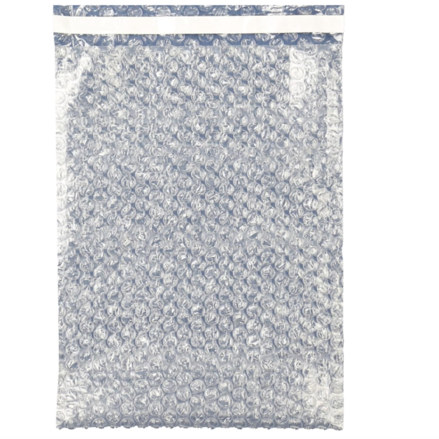 12x15.5" Clear Self-Sealing Bubble Out Bag Pouches -100 Pack- Bubble Cushion Wrap Bags for Packing, Storage, Moving, and Shipping fragile items