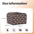 thumbnail image 4 of KLL funny Skull star Print 4 Slice Toaster Dust Covers Kitchen Small Appliance Cover with 2 Pockets,Can hold Jam Spreader Knife & Toaster Tongs (12.4 x 10.6 x 8.2), 4 of 6