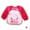 No. 2 pink emoji rabbit, variant on Cartoon Cute Baby Bib Toddler Kids Boys Girls Cartoon Long Sleeve Waterproof Feeding Eat Toddler Waterproof Smocks