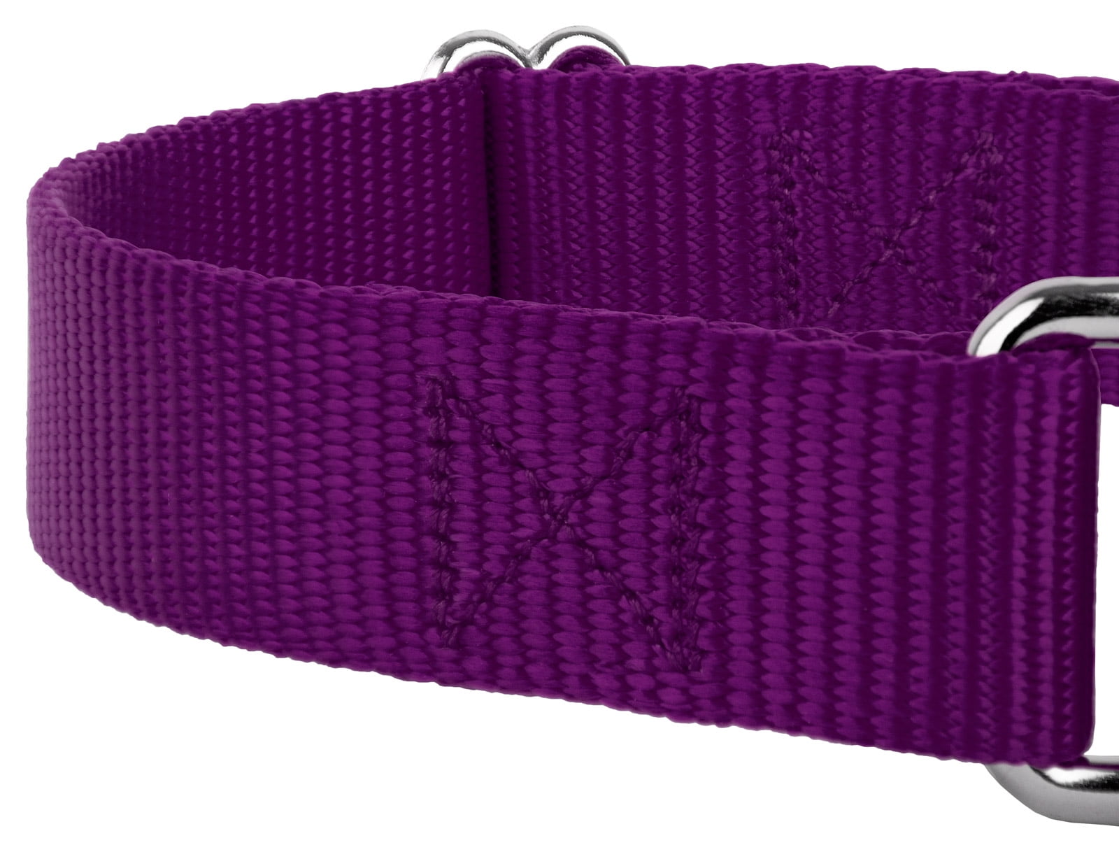Country Brook Petz® Martingale Nylon Dog Collar & Double Handle Leash - Purple - Small