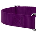 thumbnail image 5 of Country Brook Petz® Martingale Nylon Dog Collar & Double Handle Leash - Purple - Large, 5 of 7