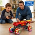 thumbnail image 4 of Remote Control Stunt Car for Kids, 1:16 4WD RC Monster Truck with 360° Spin, Sideways Drift, Omnidirectional Wheels, 4 of 8