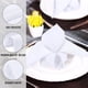 thumbnail image 5 of [Paquete de 24] Servilletas de tela blancas, Servilletas de poliéster para la cena, 5 of 8