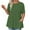 Green1, variant on fatyb Womens Plus Size Tops with Pockets Summer Short Sleeve Tunic Shirts Casual Crewneck Loose Blouses